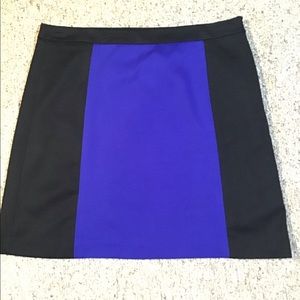Women’s size 14. 20 Inch long skirt side zipper Black and blue color Darjoni
